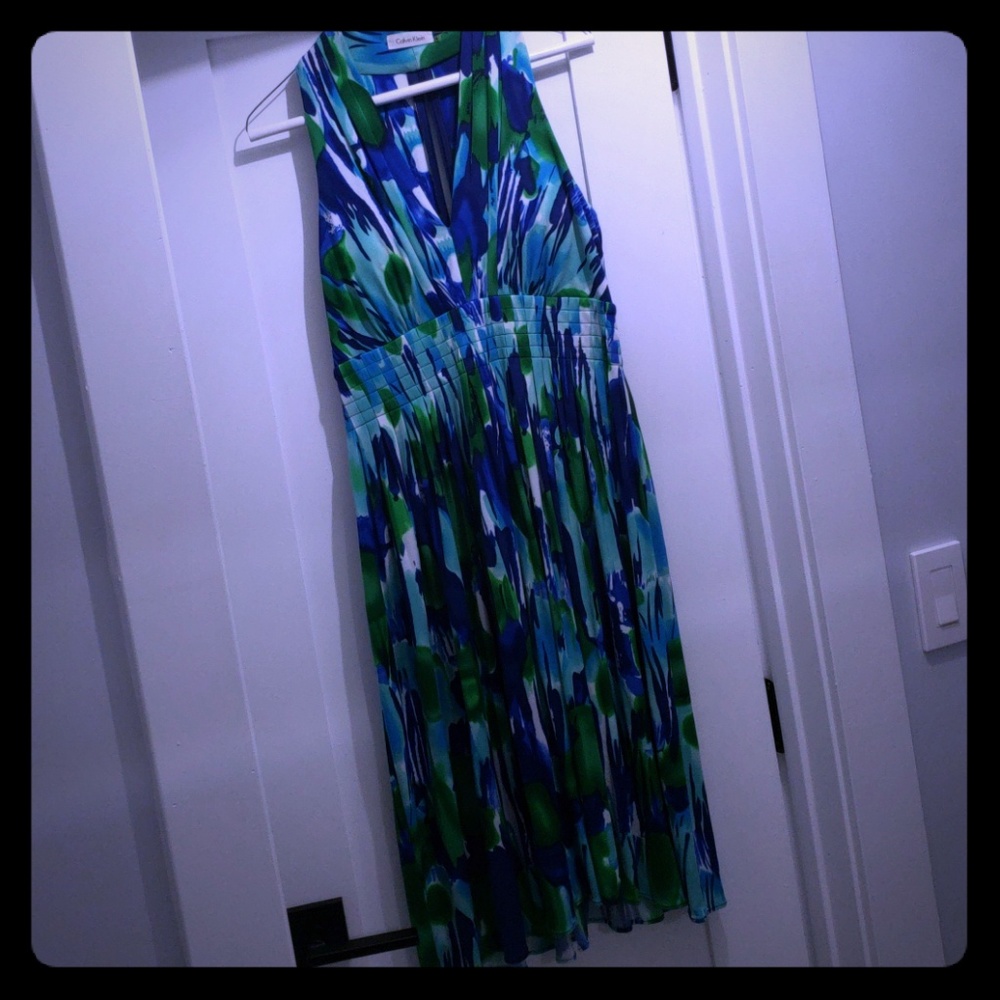 Jersey halter dress